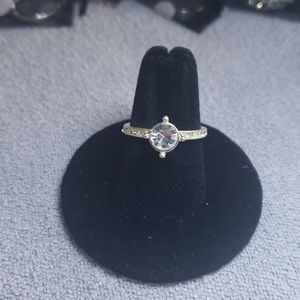 Sweet, round Crystal's with silver bezels and pave